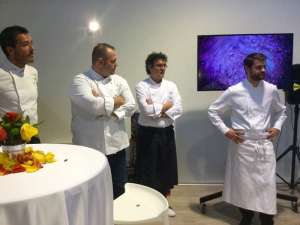 Gli chef Roberto Cerea, Fabio Barbaglini, Enrico Bartolini e Davide Palluda