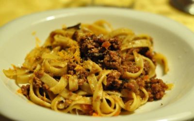 Fettucce arancia e carota Pastificio Del Duca con ragù d’anatra