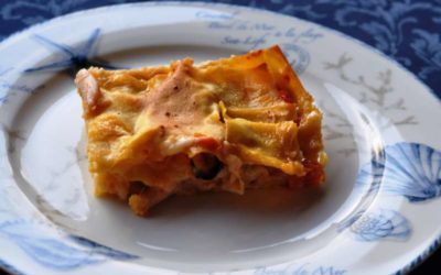 Lasagne di pesce con scamorza affumicata