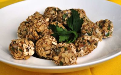 Polpettine di sardine al forno con fiocchi d’avena