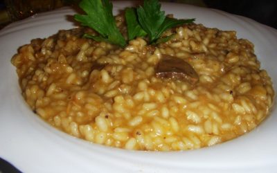 Risotto alla zucca con porcini