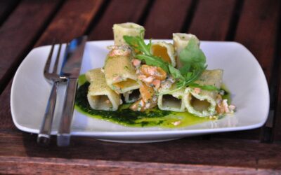 Ri-quadri Verrigni con salmone e melone