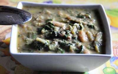 Zuppa toscana di fagioli e bietole